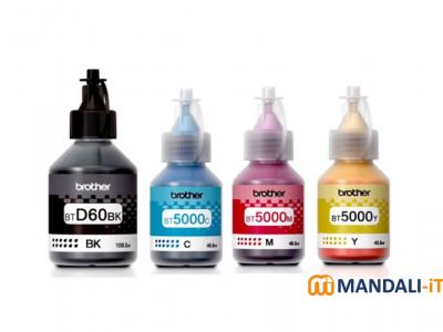 Brother Printer Ink Brother Genuine Ink BT60Bk / BT5000 C / M / Y Ink Bottles Color For brother printer