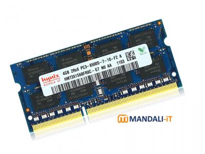 Hynix Chipset Laptop RAM 4GB PC3 PC3L DDR3L DDR3 1066MHz 1333MHz 1600MHz 8500S 10600S 12800S Notebook memory SODIMM 10PCS