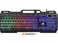 LDKAI RK300 Keyboard, Floating Metal Luminous Mechanical 3D Feel Universal Wired Keyboard Suitable for Game Lovers