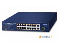 FGSD-2621P -- 24-Port 10/100TX 802.3at PoE + 2-Port 10/100/1000T + 1-Port Shared 1000X SFP Desktop Switch